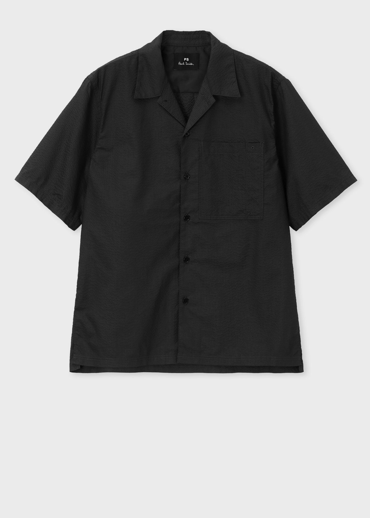 Paul Smith メッシュツイードシャツブルゾン シャイニーシアサッカー シャツブルゾン（ネイビー） ｜ポール・スミス
