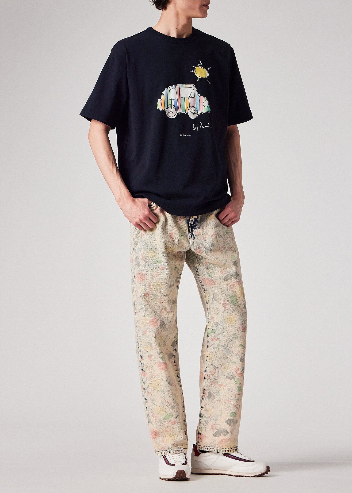 Drawn by Paul "Striped Car" Tシャツ