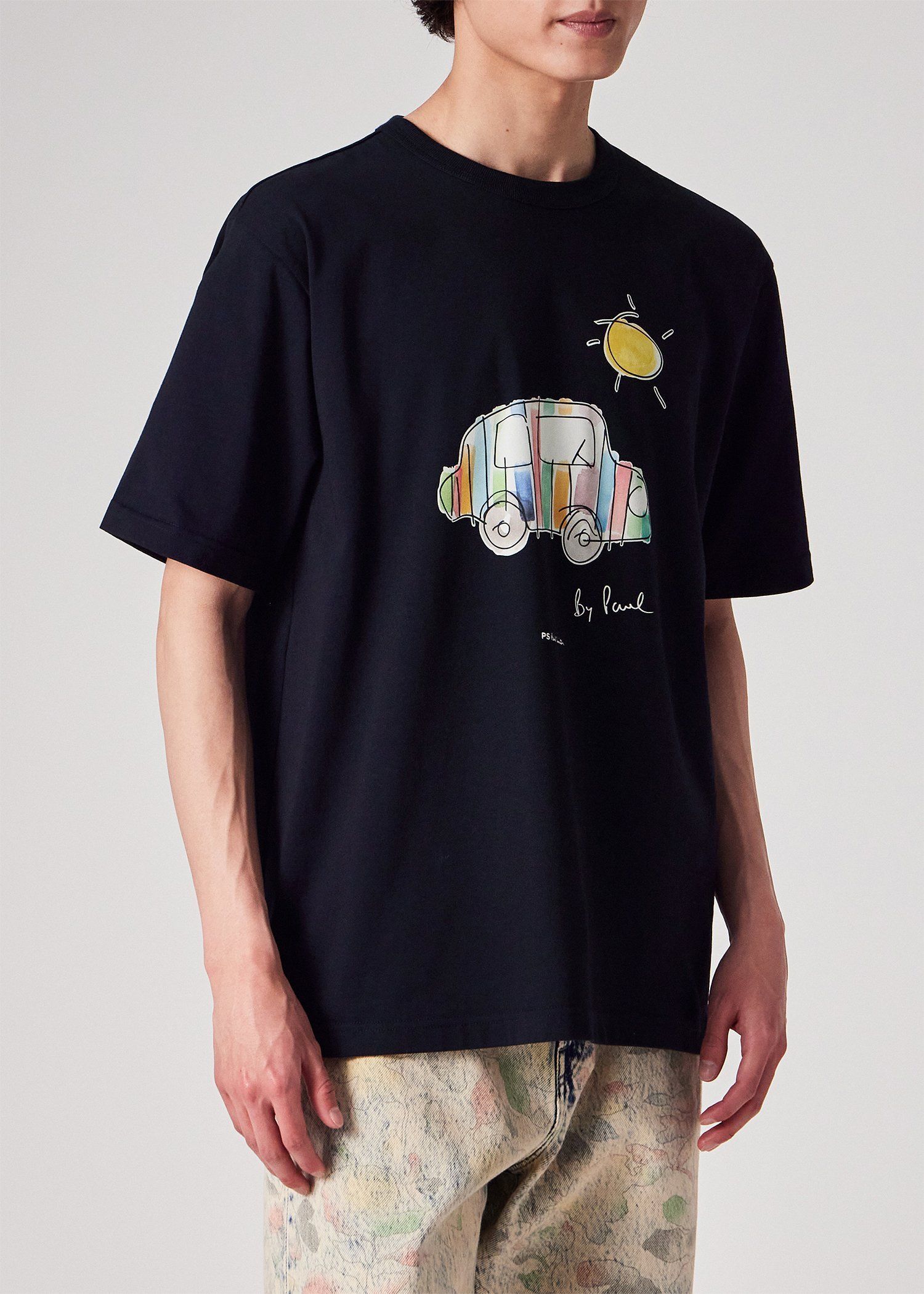 Drawn by Paul "Striped Car" Tシャツ