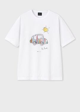 Drawn by Paul "Striped Car" Tシャツ