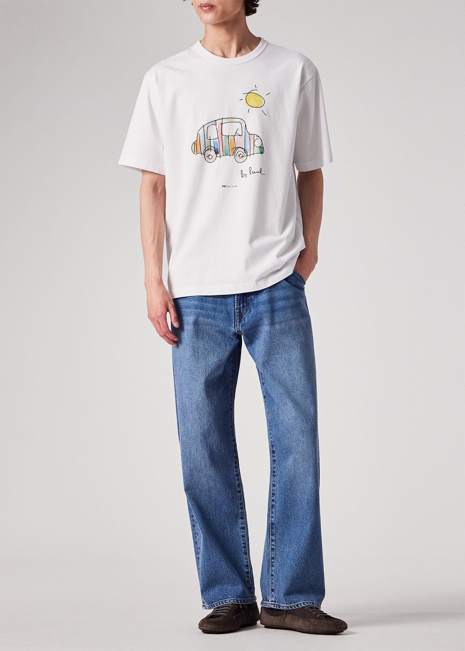 Drawn by Paul "Striped Car" Tシャツ
