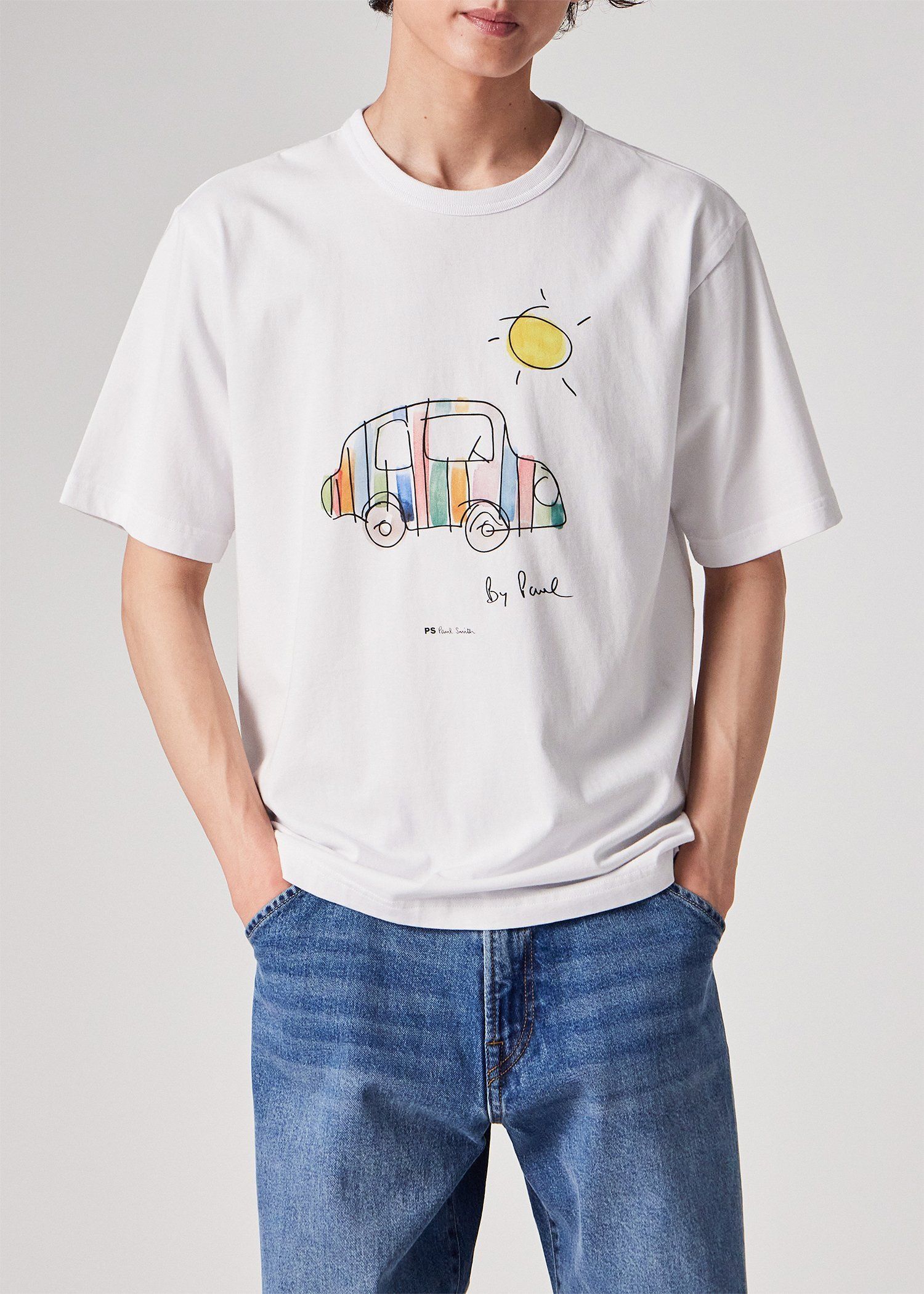 Drawn by Paul "Striped Car" Tシャツ