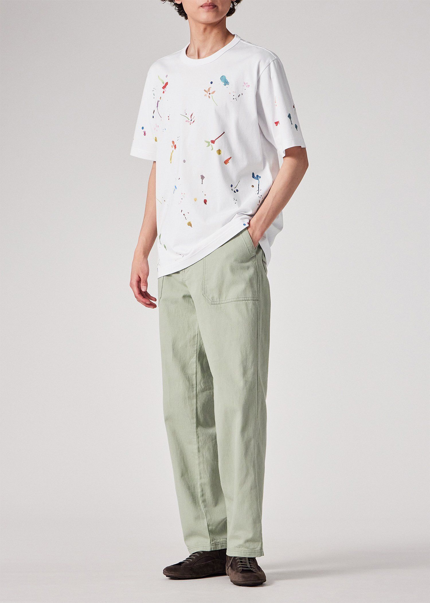"Watercolor Paint Floral" Tシャツ