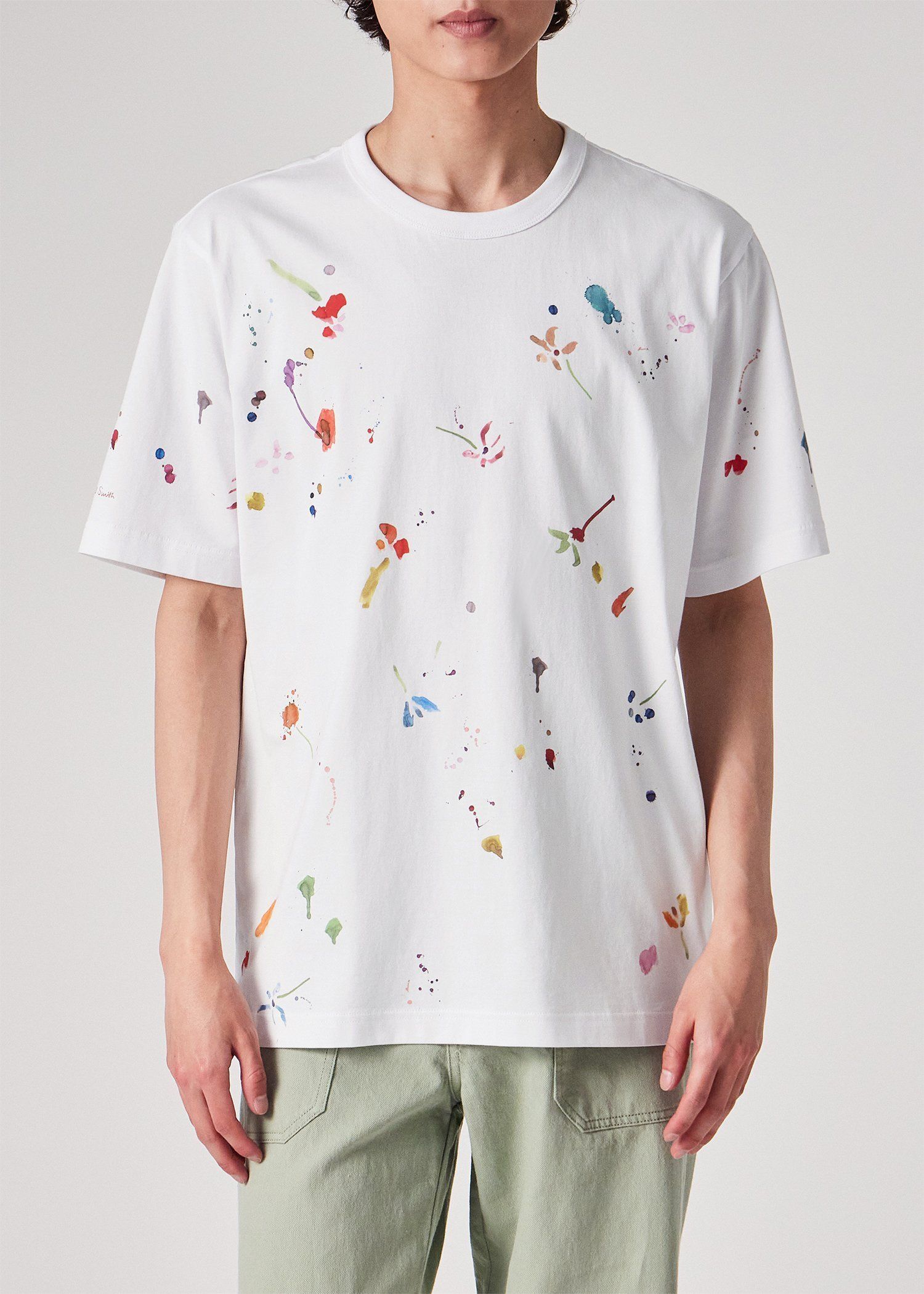"Watercolor Paint Floral" Tシャツ
