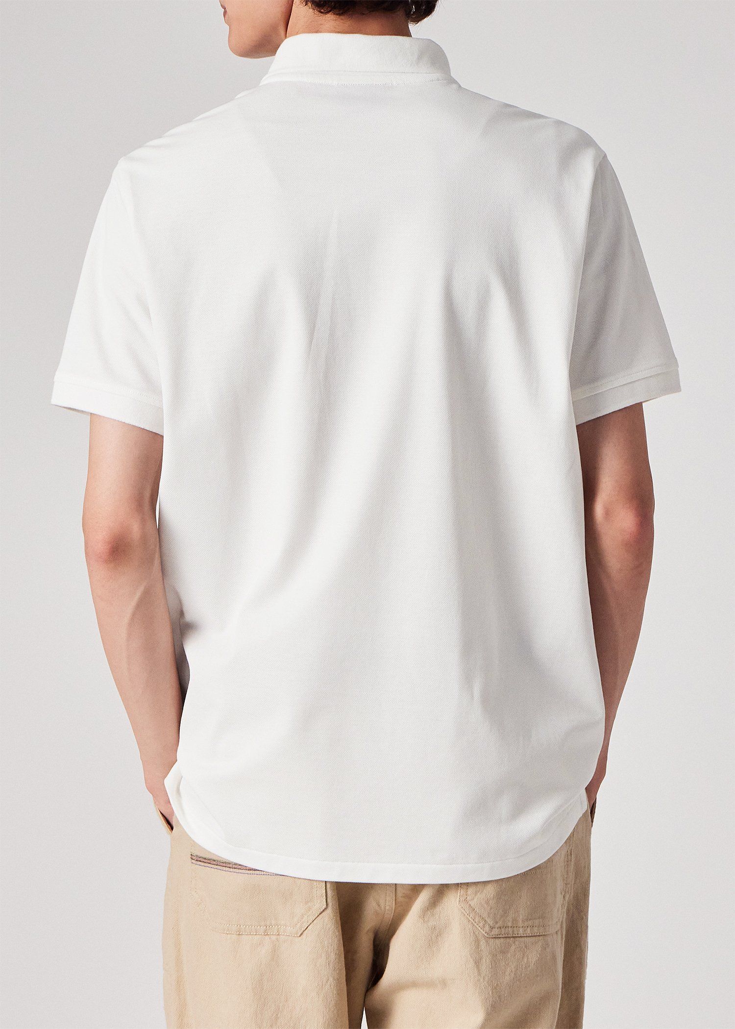 スポーツストライプ ポロシャツ