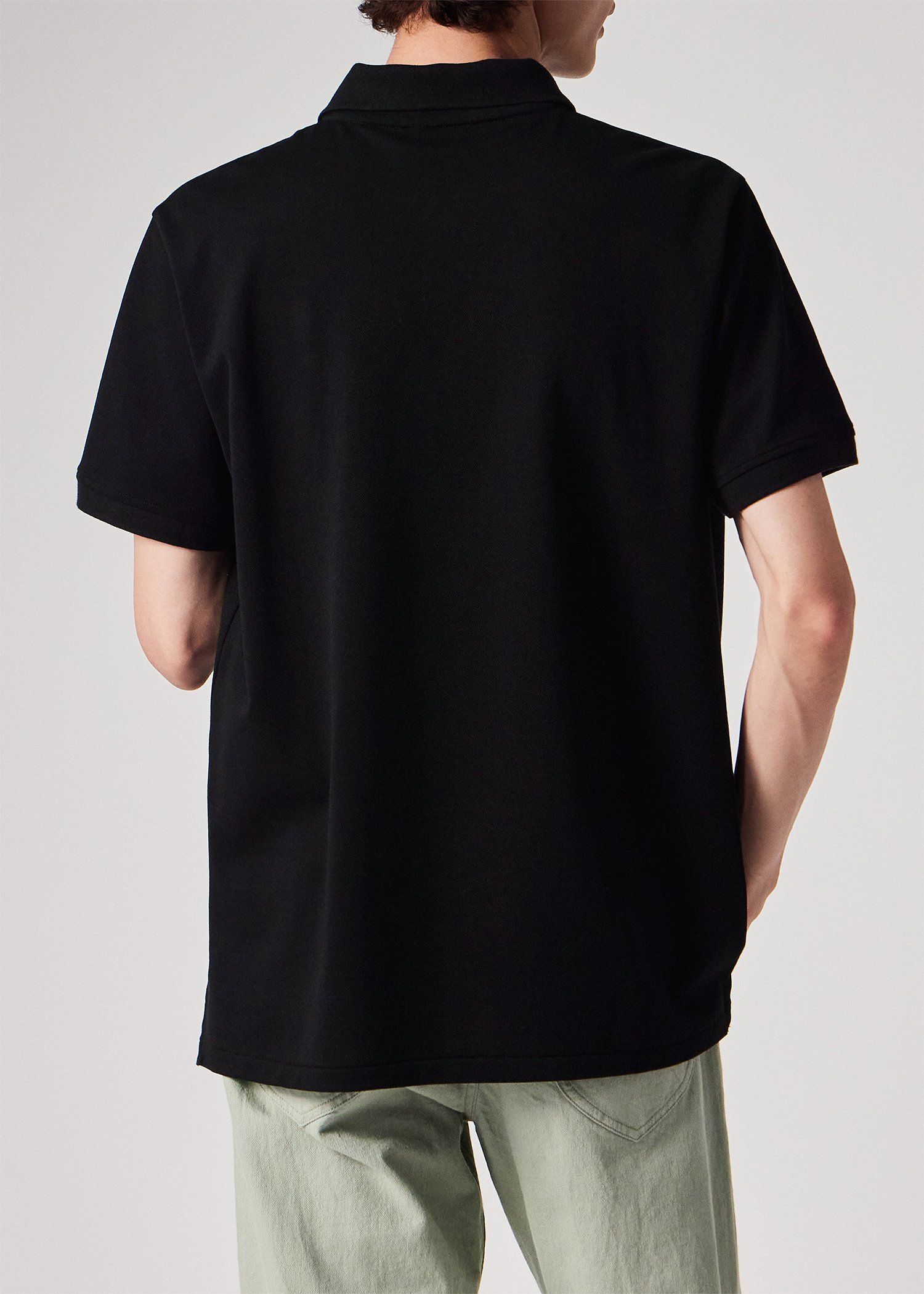 スポーツストライプ ポロシャツ