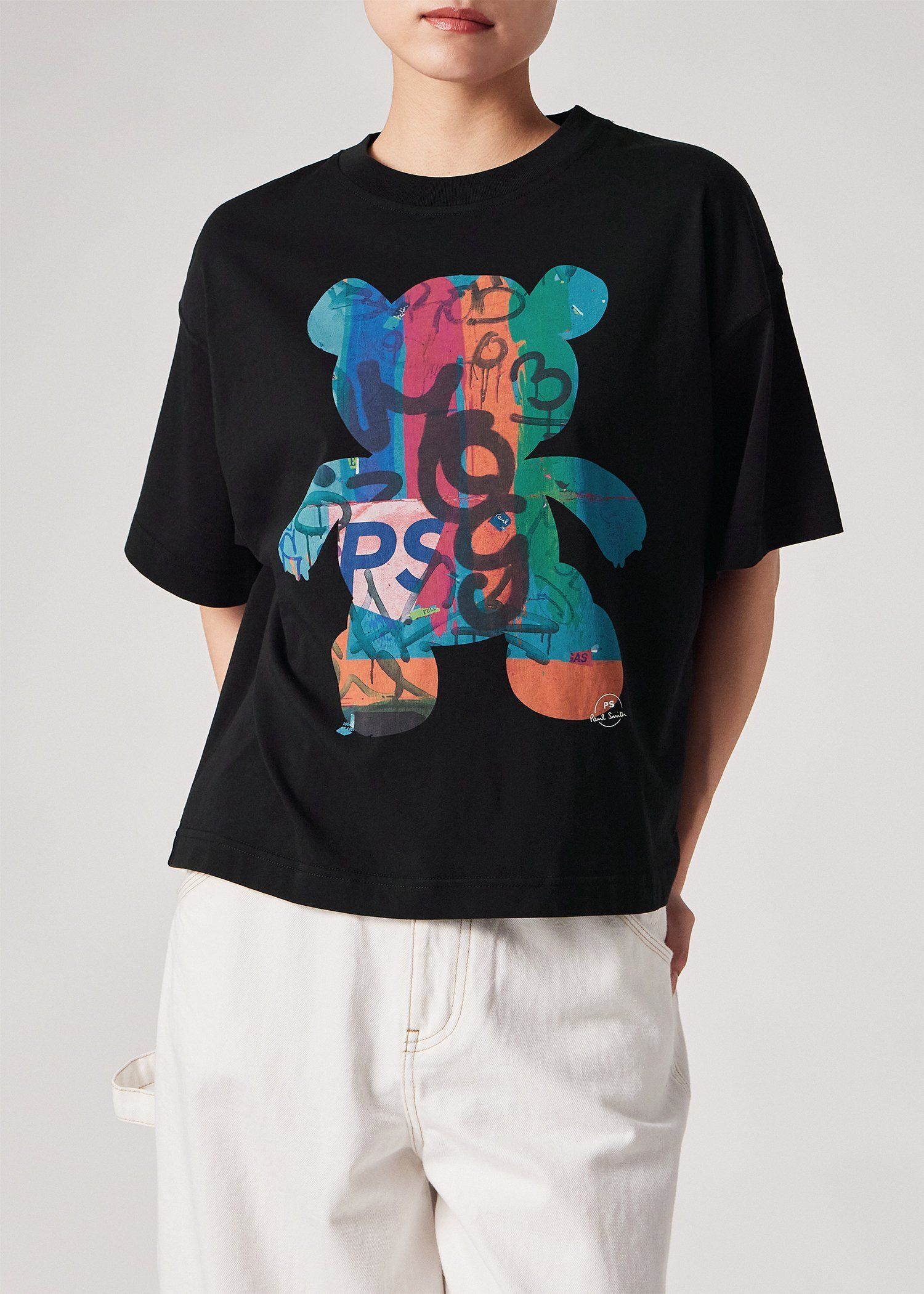 ウィメンズ "Graffiti Bear" 半袖Tシャツ