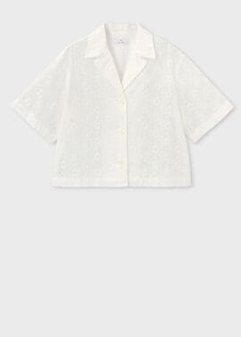 ウィメンズ アイレットレース 半袖 シャツ