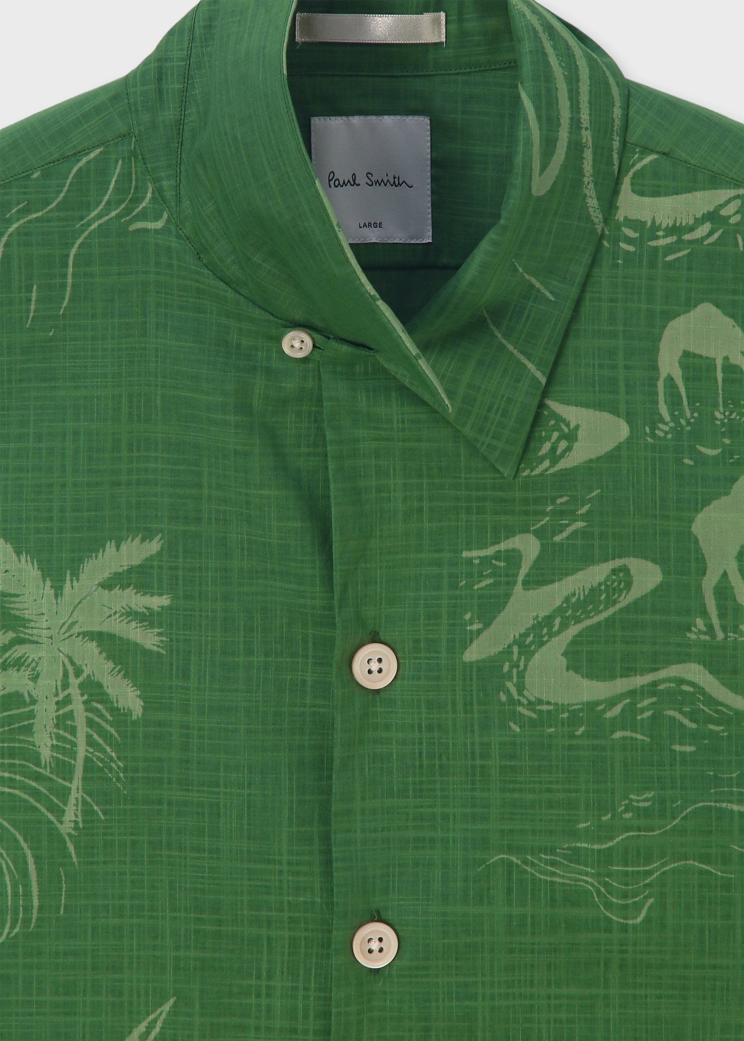 "Travels Toile" オープンカラーシャツ