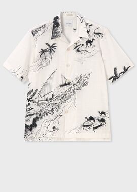 "Travels Toile" オープンカラーシャツ