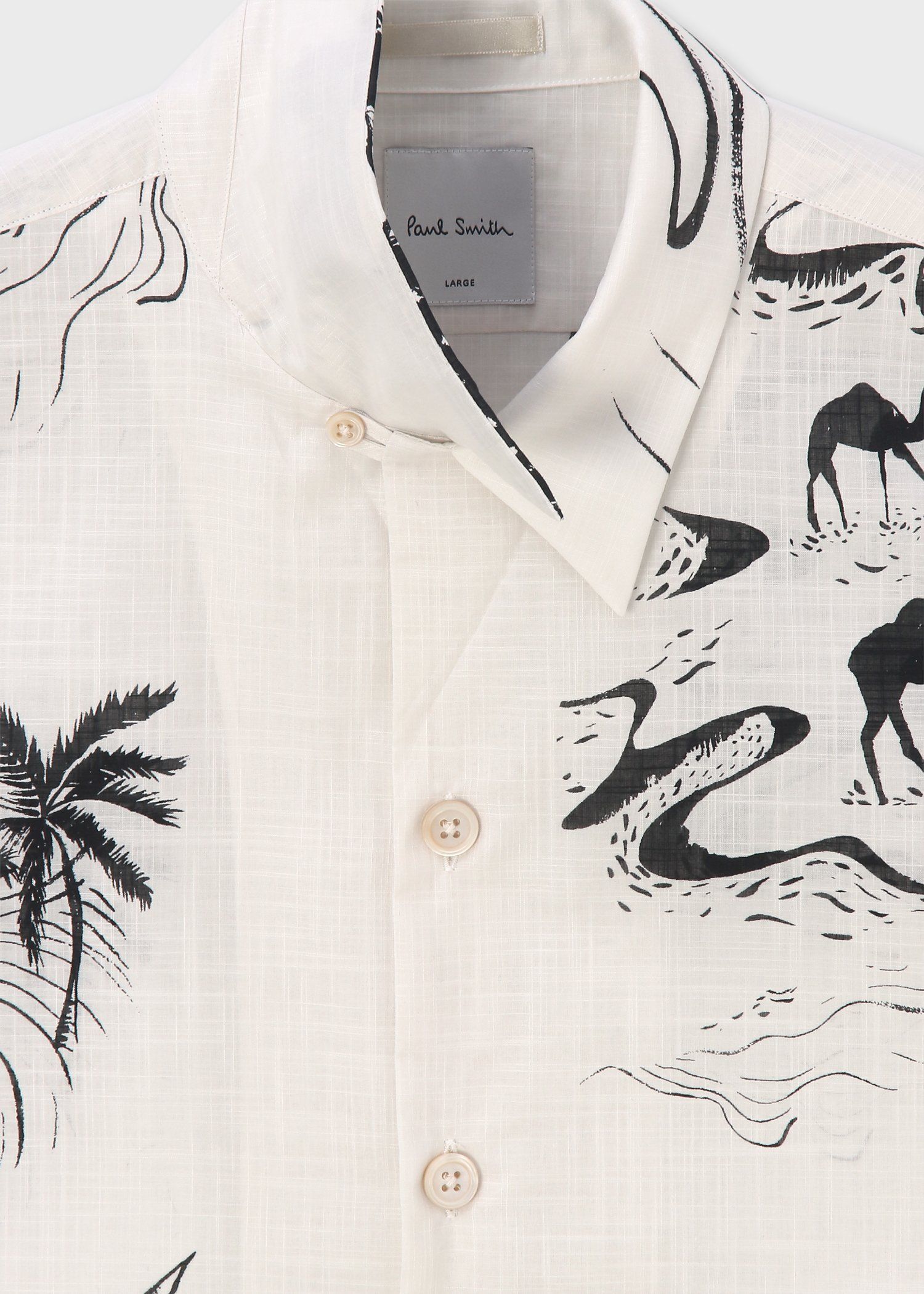 "Travels Toile" オープンカラーシャツ
