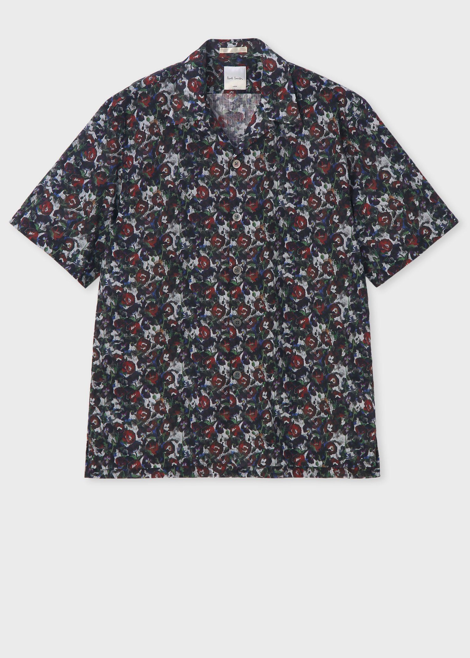 "Poppies" オープンカラーシャツ