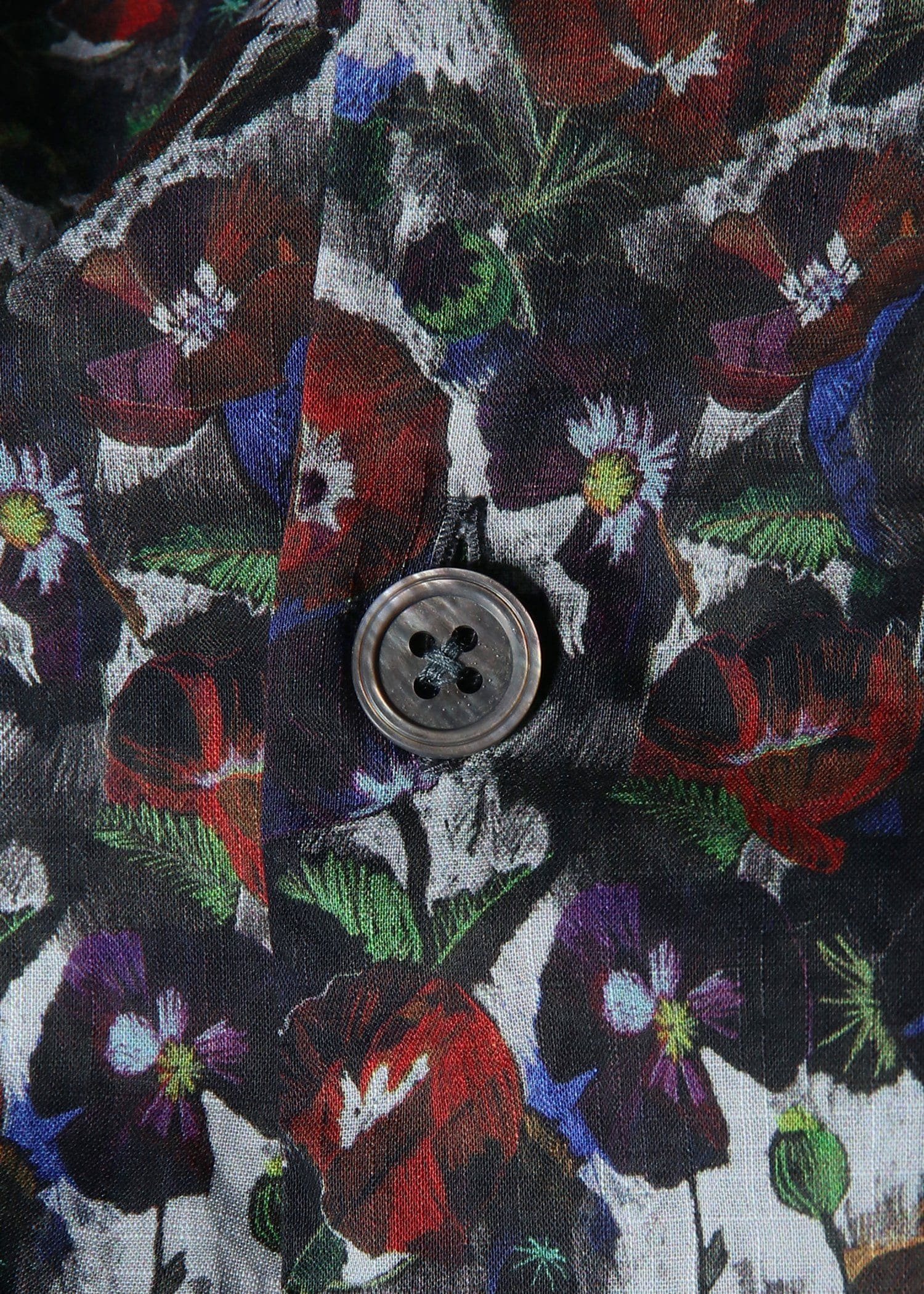 "Poppies" オープンカラーシャツ