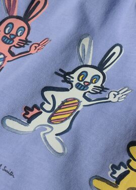 ウィメンズ ラビットトリオ 半袖Tシャツ（グレイッシュブルー