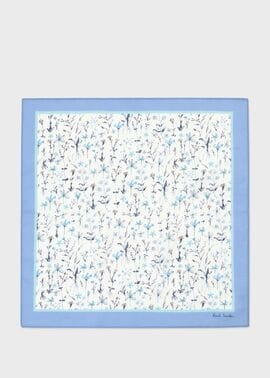"Water Colour Floral" プリントハンカチ