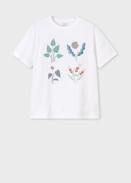 ウィメンズ "Botanical Art" 半袖Tシャツ
