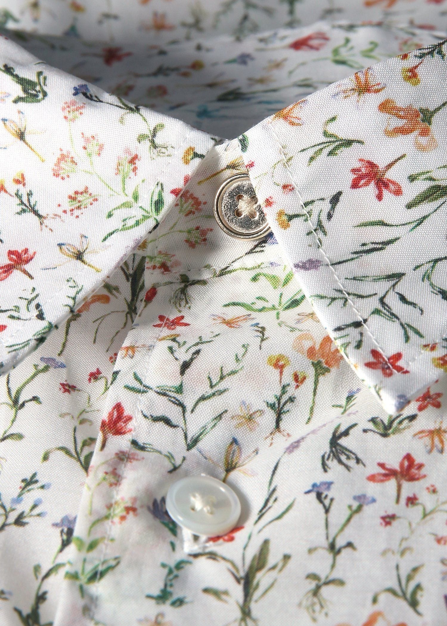 "Water Colour Floral" 半袖シャツ