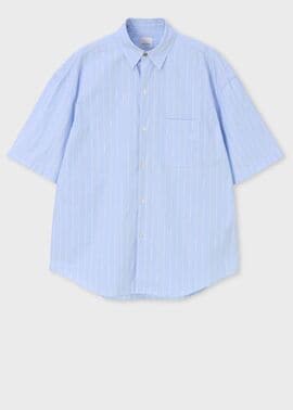 "Stripes" オーバーシルエット シャツ