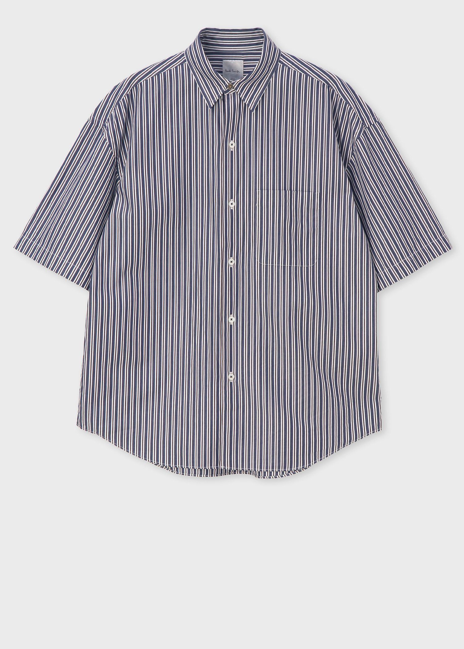 "Stripes" オーバーシルエット シャツ