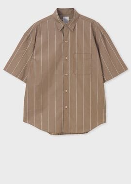 "Stripes" オーバーシルエット シャツ
