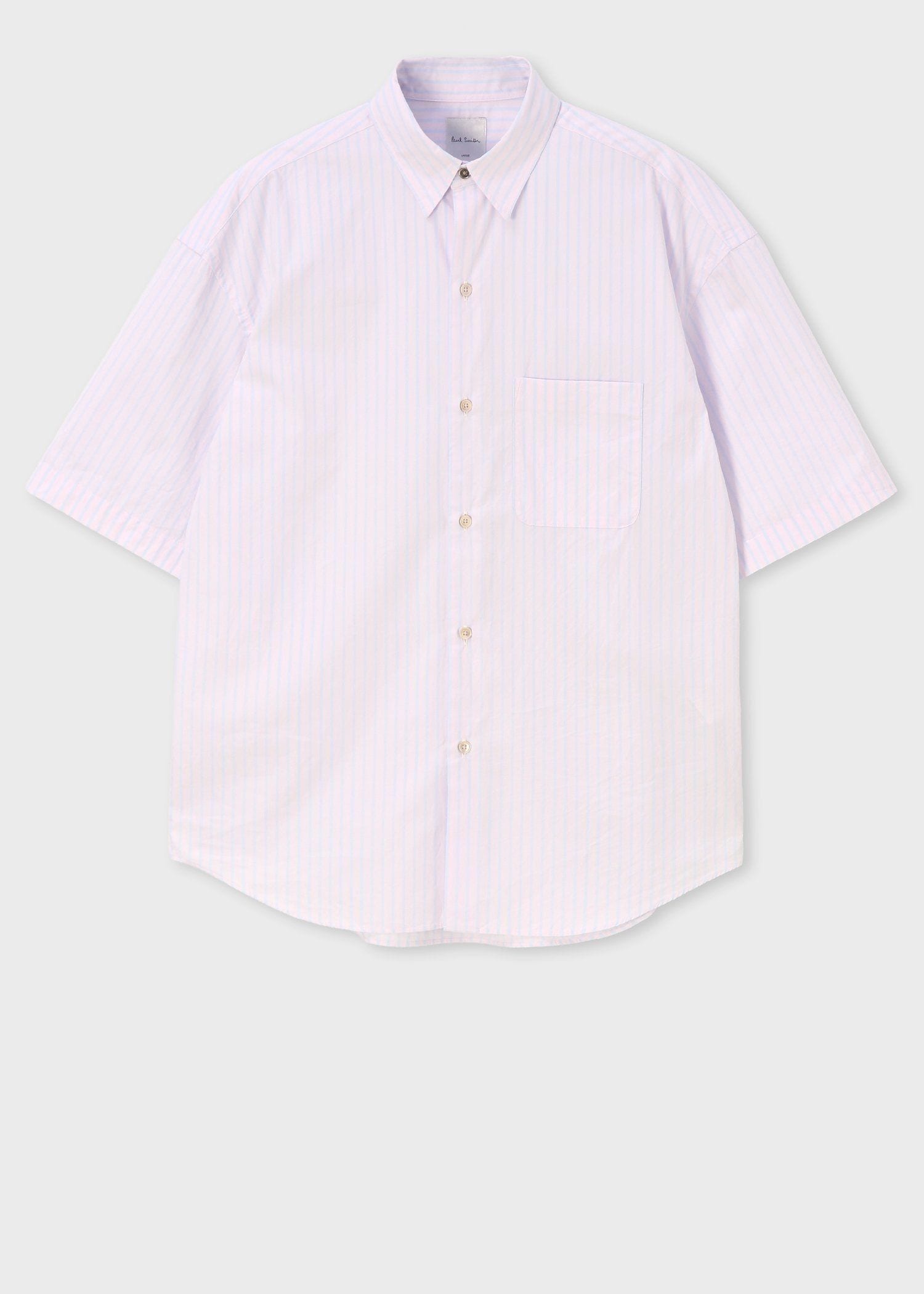 "Stripes" オーバーシルエット シャツ