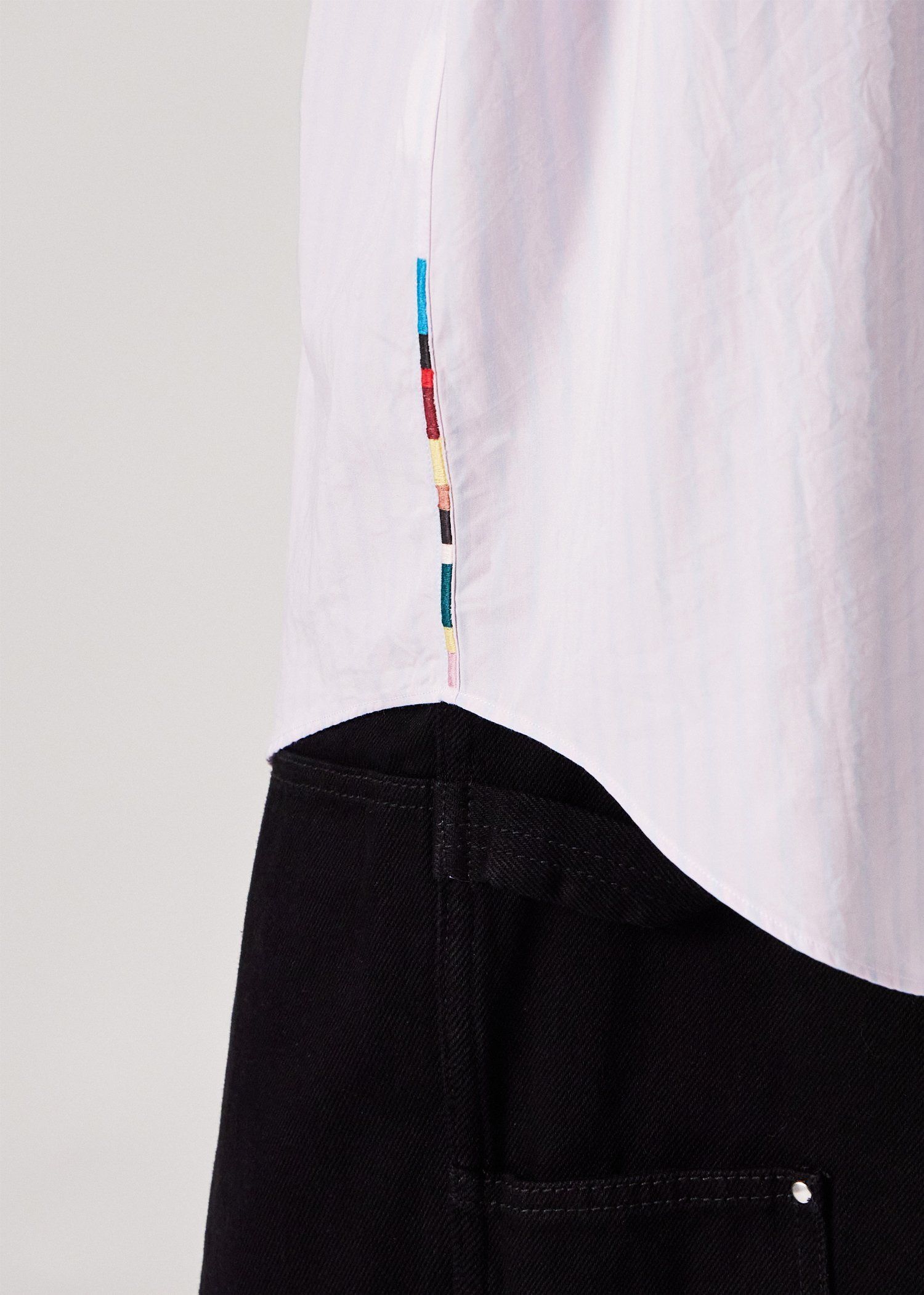 "Stripes" オーバーシルエット シャツ