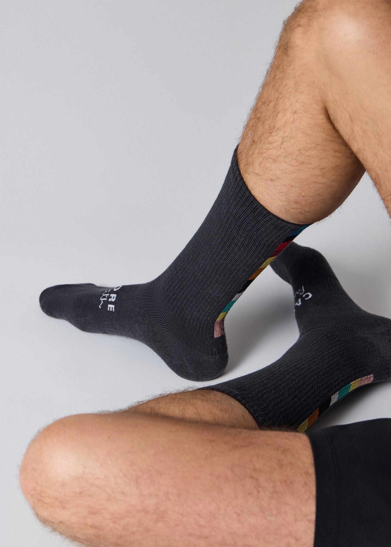 Paul Smith ＋ Castore 2Pack テクニカル クルーソックス（スチール