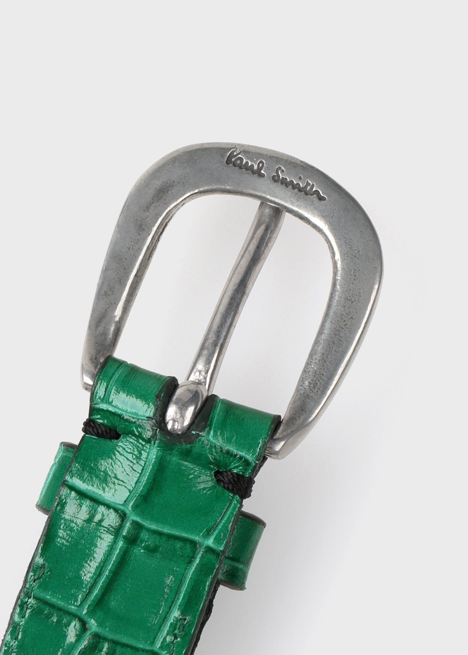 "Croco-Emboss" レザーベルト