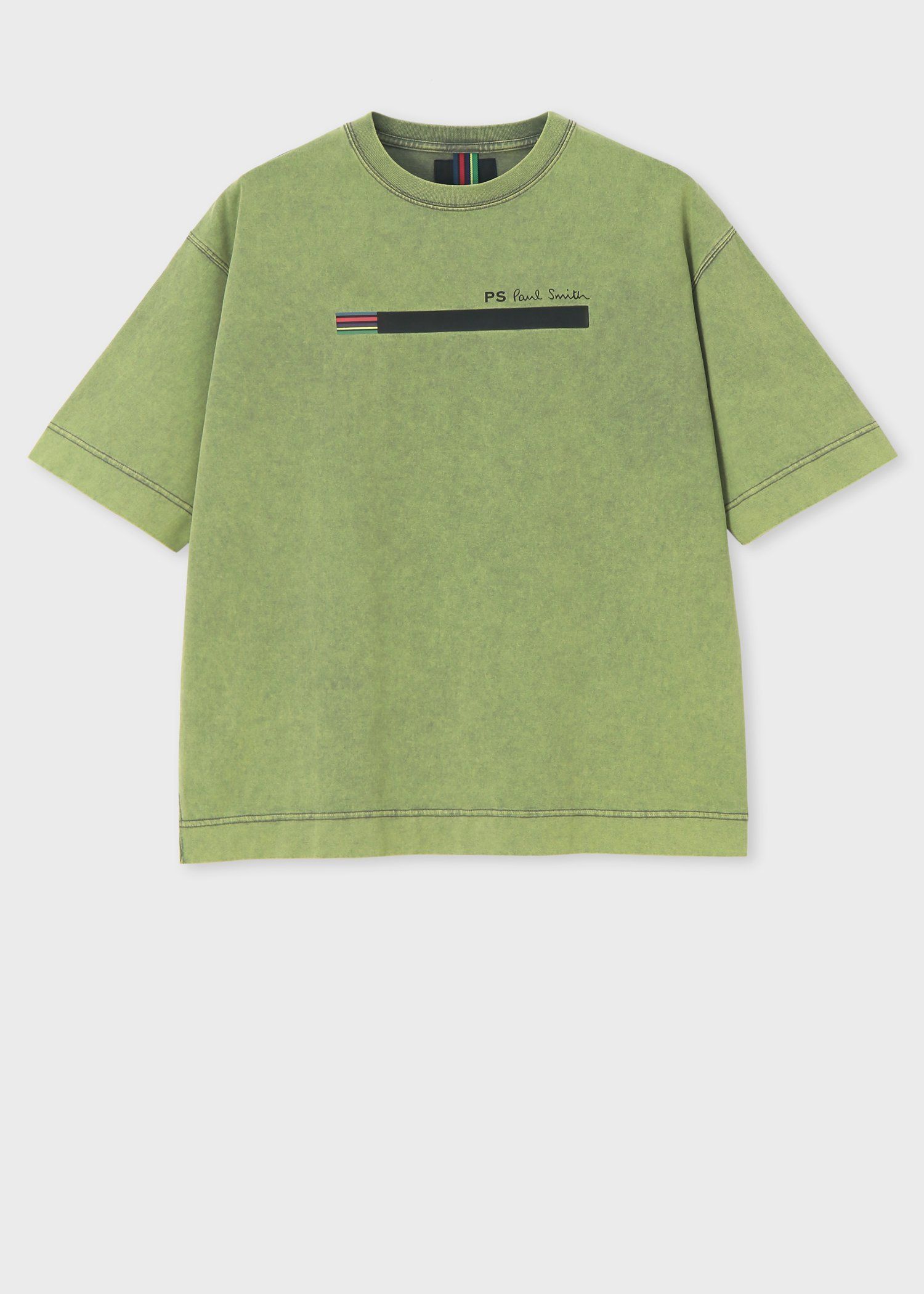 "Sports Stripe Bar" ヴィンテージライク Tシャツ