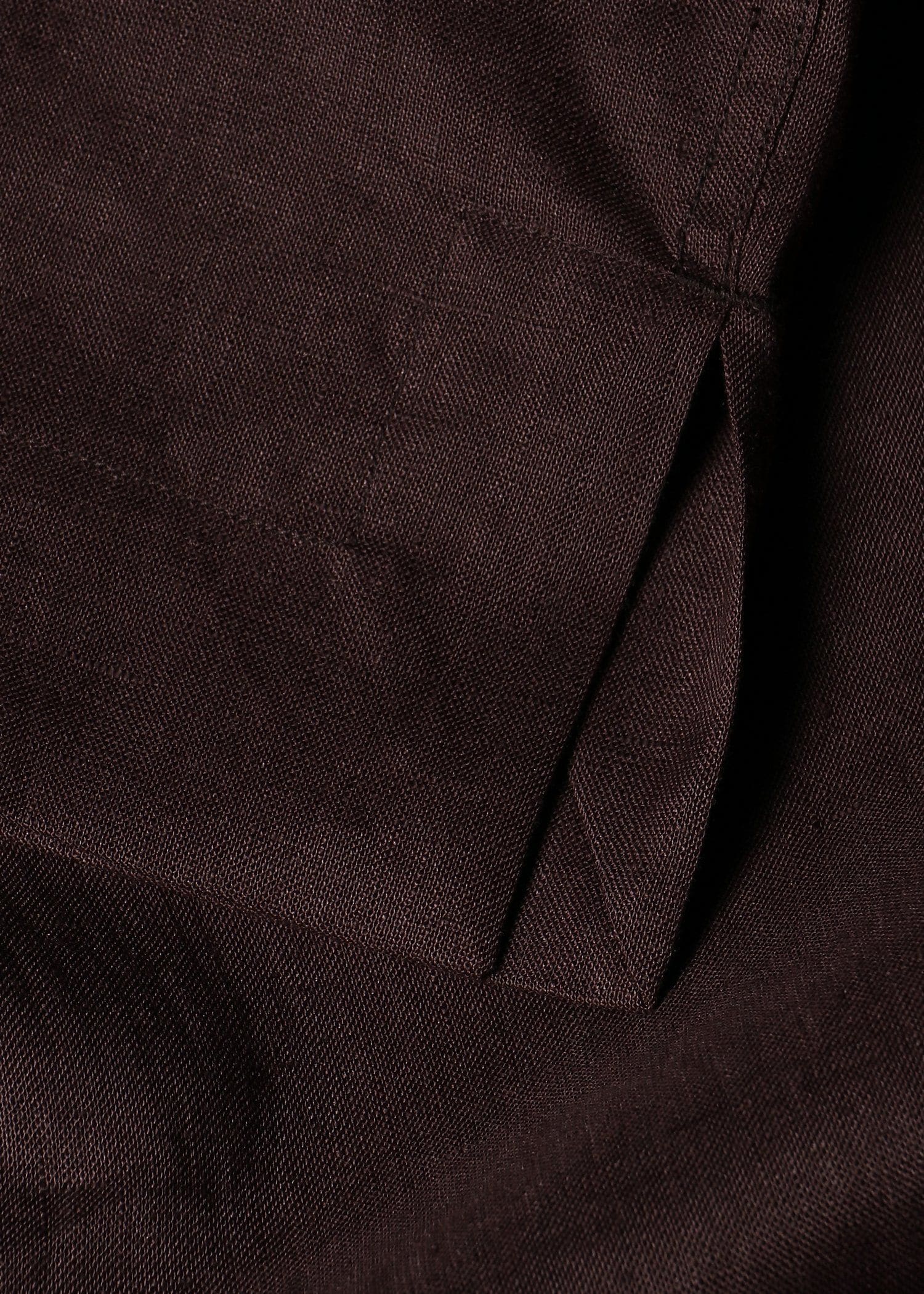 ナチュラルカラー リネン オープンカラーシャツ