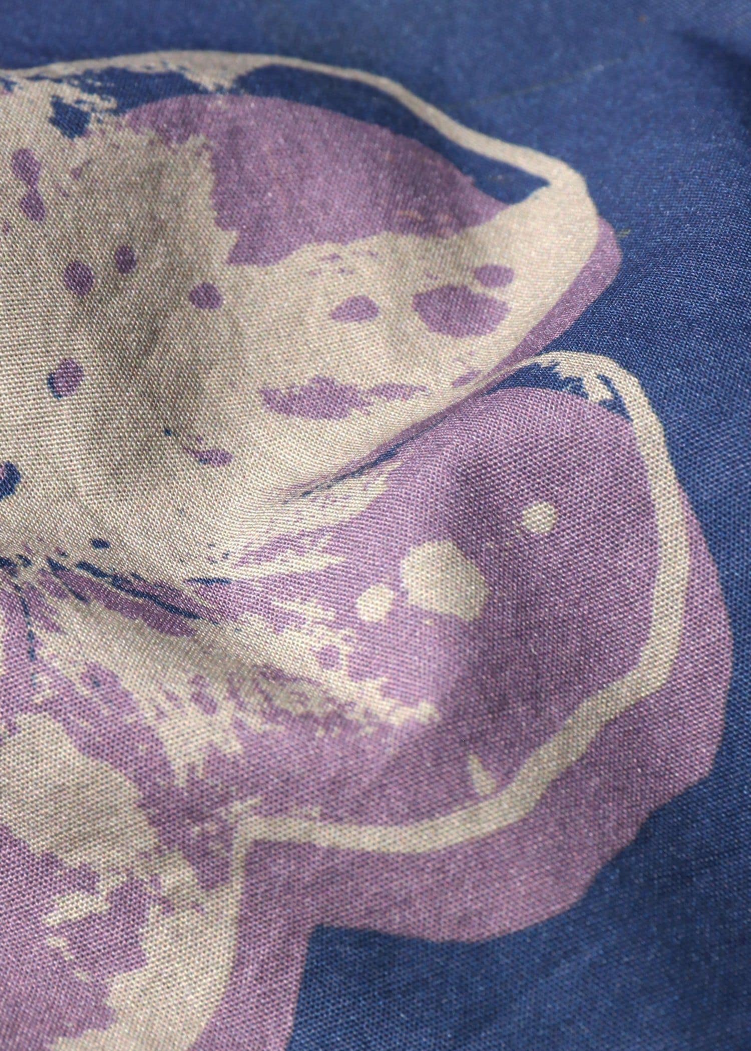 "Scrapbook Print" オープンカラーシャツ