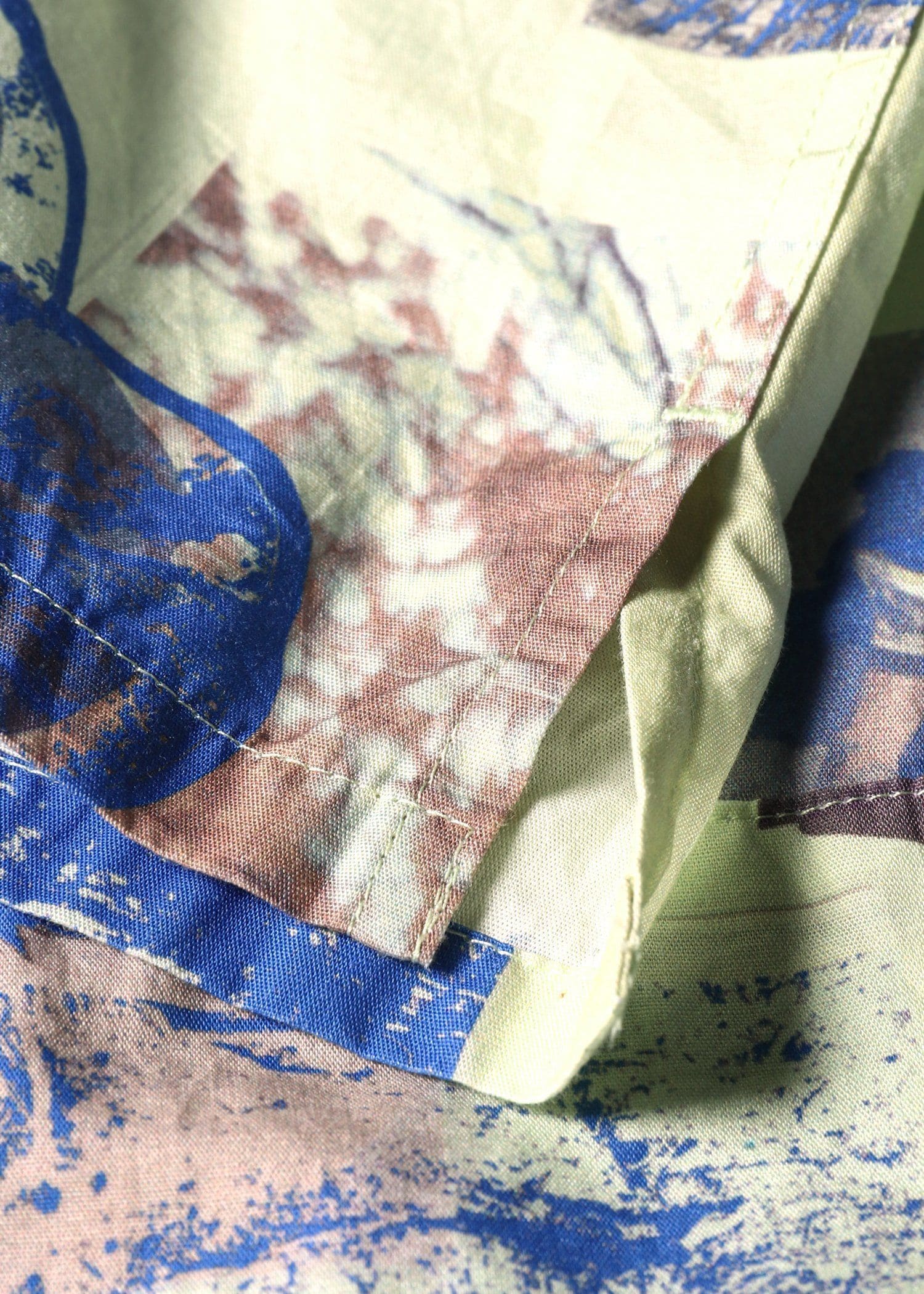 "Scrapbook Print" オープンカラーシャツ