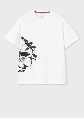 "Monochrome Daisy" 半袖Tシャツ