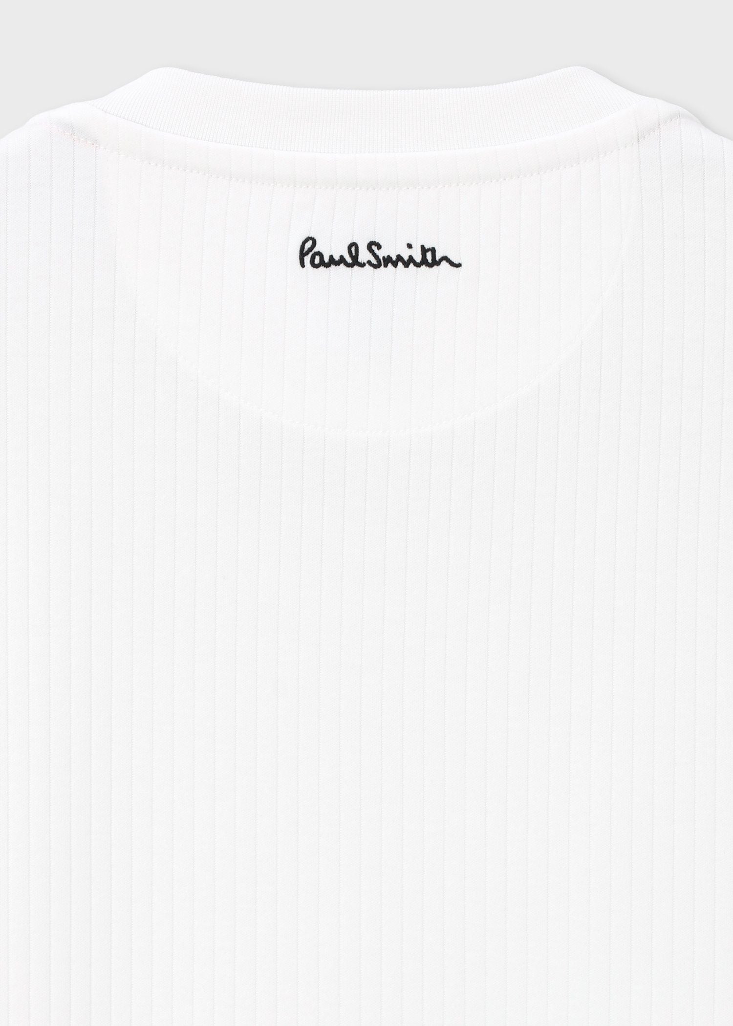 リブ Vネック 半袖Tシャツ