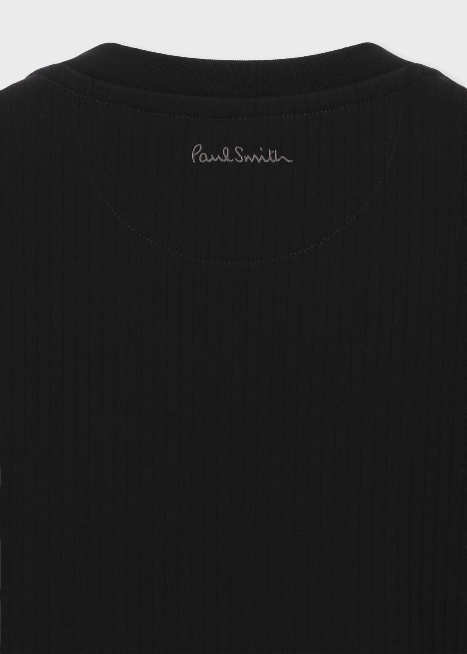 リブ Vネック 半袖Tシャツ