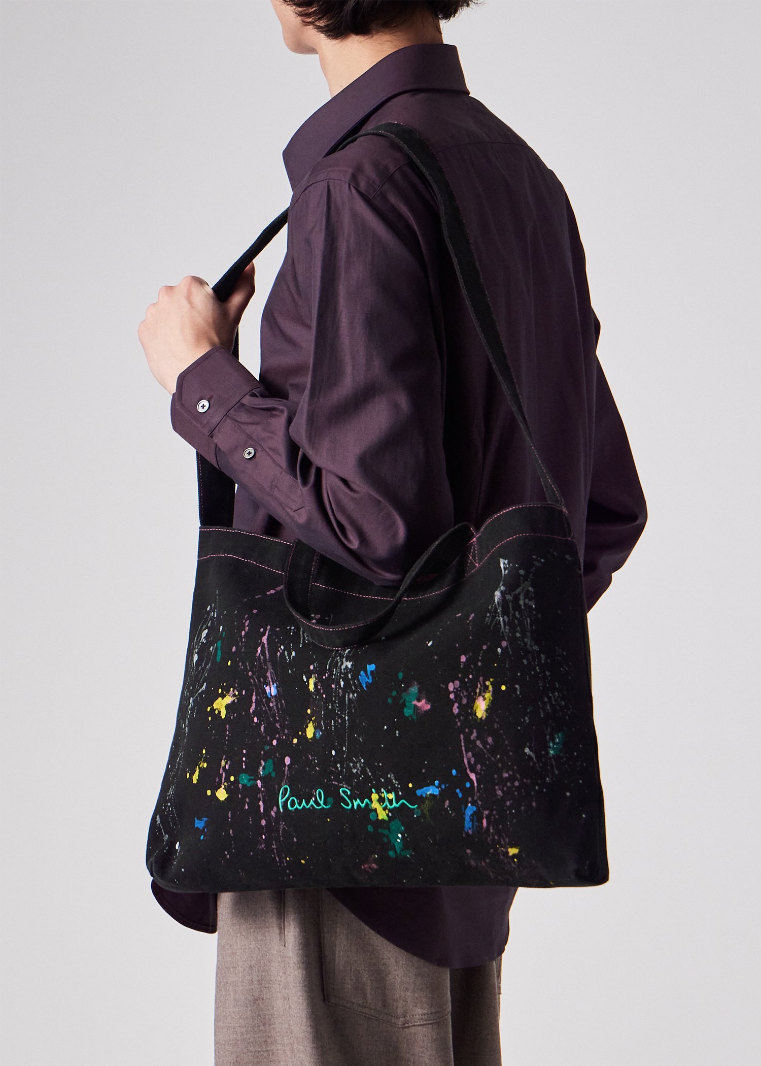 Paul Smith Logo スプラッシュペイント トートバッグ ｜ポール・スミス