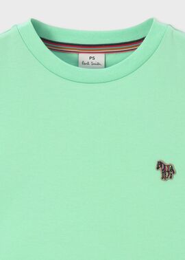 ウィメンズ ゼブラ ワンポイント 半袖Tシャツ（ミントグリーン