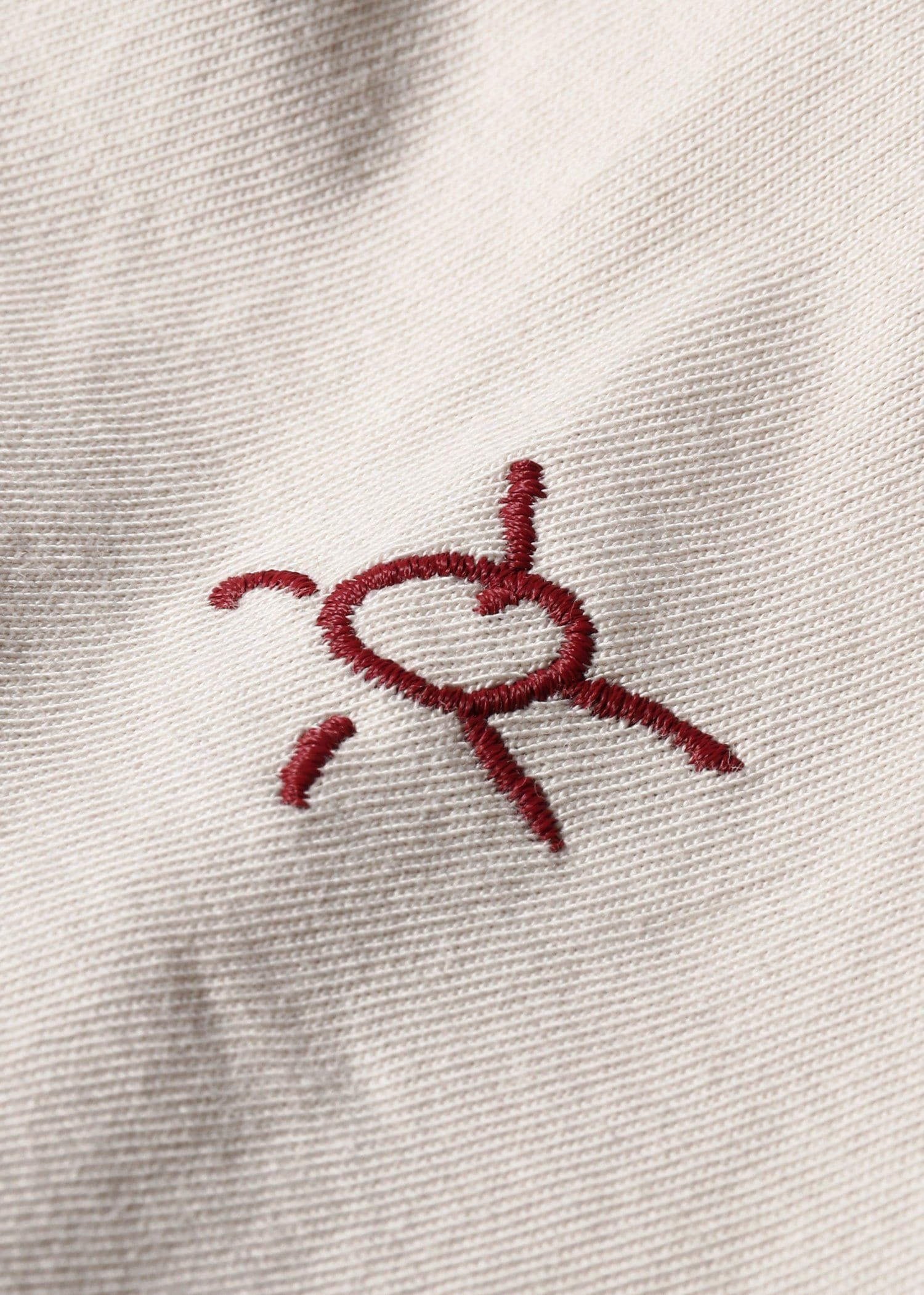 ウィメンズ ハンドドローイング刺繍 半袖Tシャツ