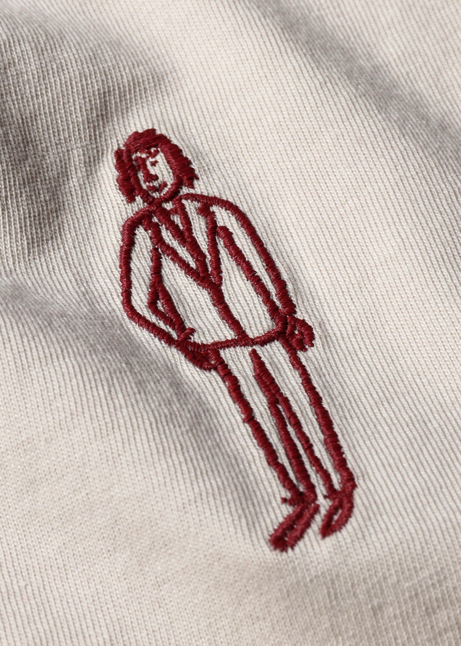 ウィメンズ ハンドドローイング刺繍 半袖Tシャツ