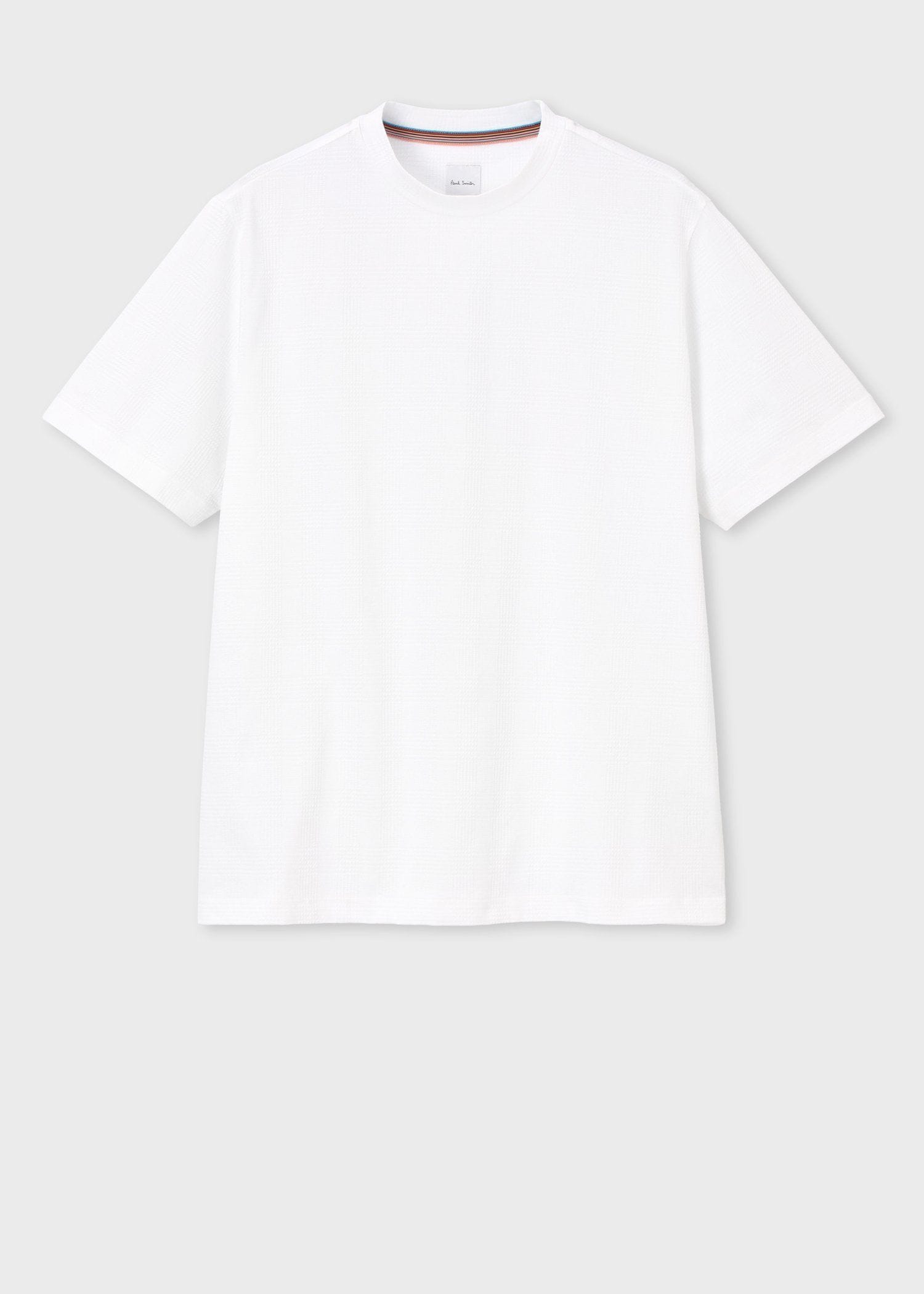 グレンチェック サッカー 半袖Tシャツ