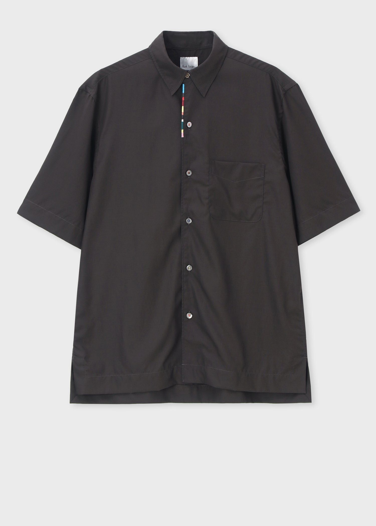 "Signature Stripe" エンブロイダリー 半袖シャツ
