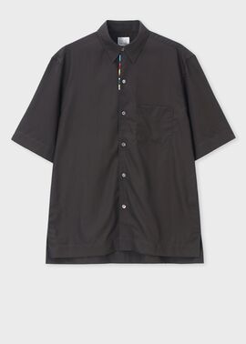 "Signature Stripe" エンブロイダリー 半袖シャツ