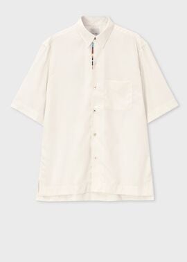 "Signature Stripe" エンブロイダリー 半袖シャツ