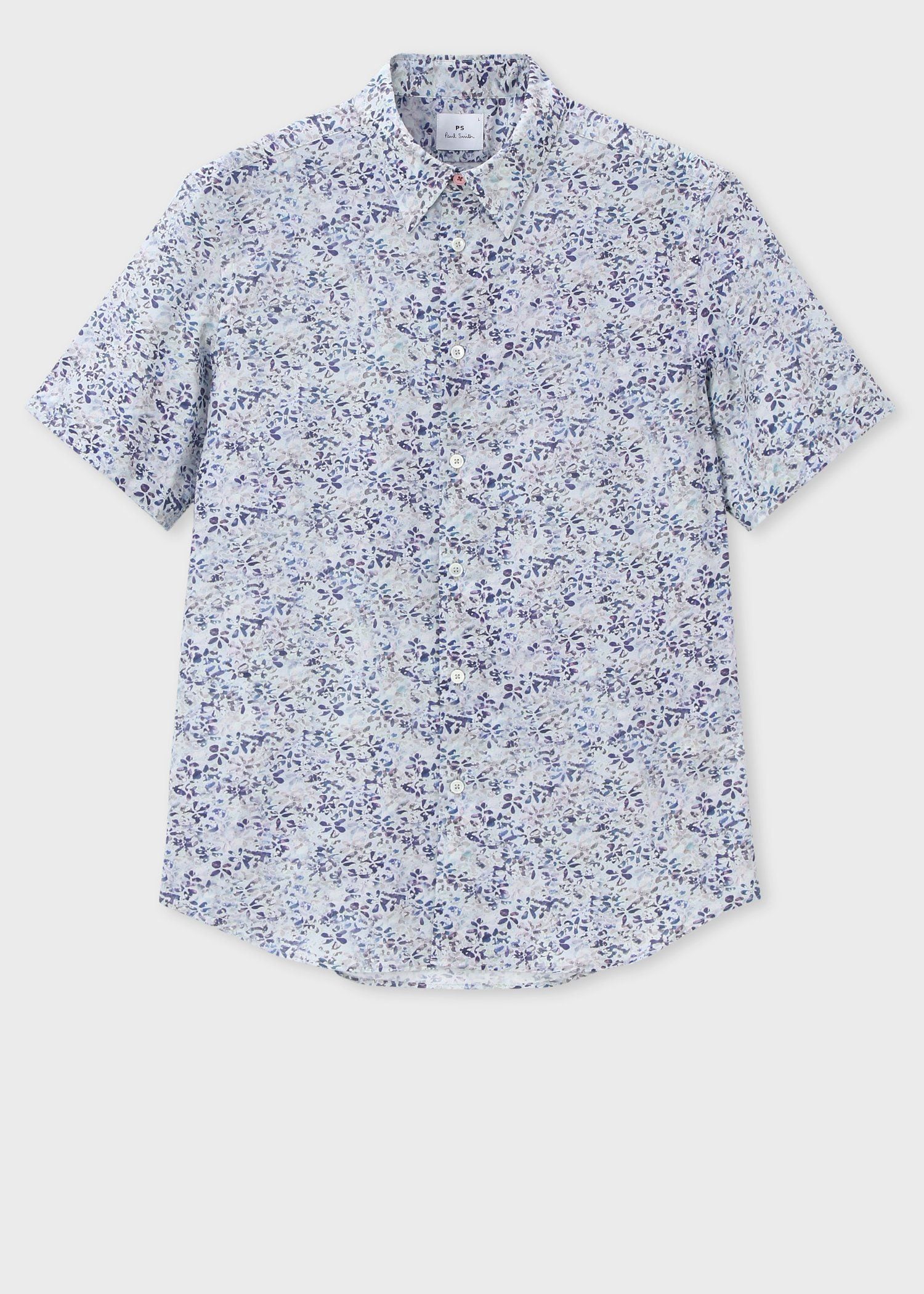 "Textured Floral" 半袖シャツ