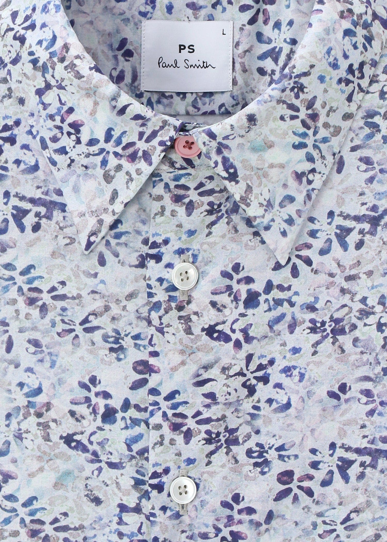 "Textured Floral" 半袖シャツ