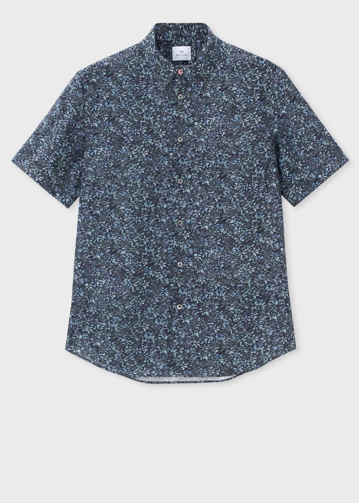 "Textured Floral" 半袖シャツ