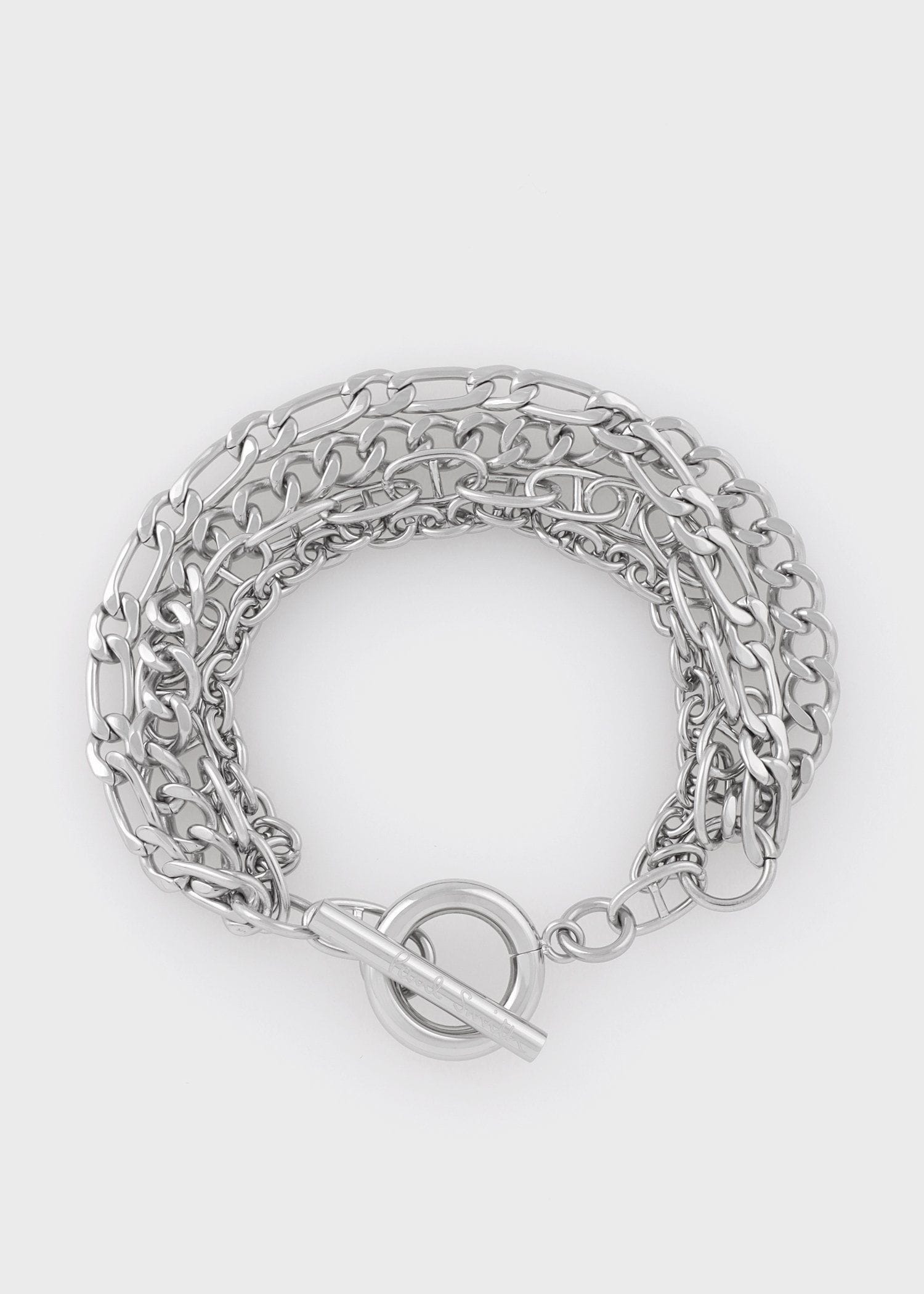 "Layered Mixed Chain" ブレスレット