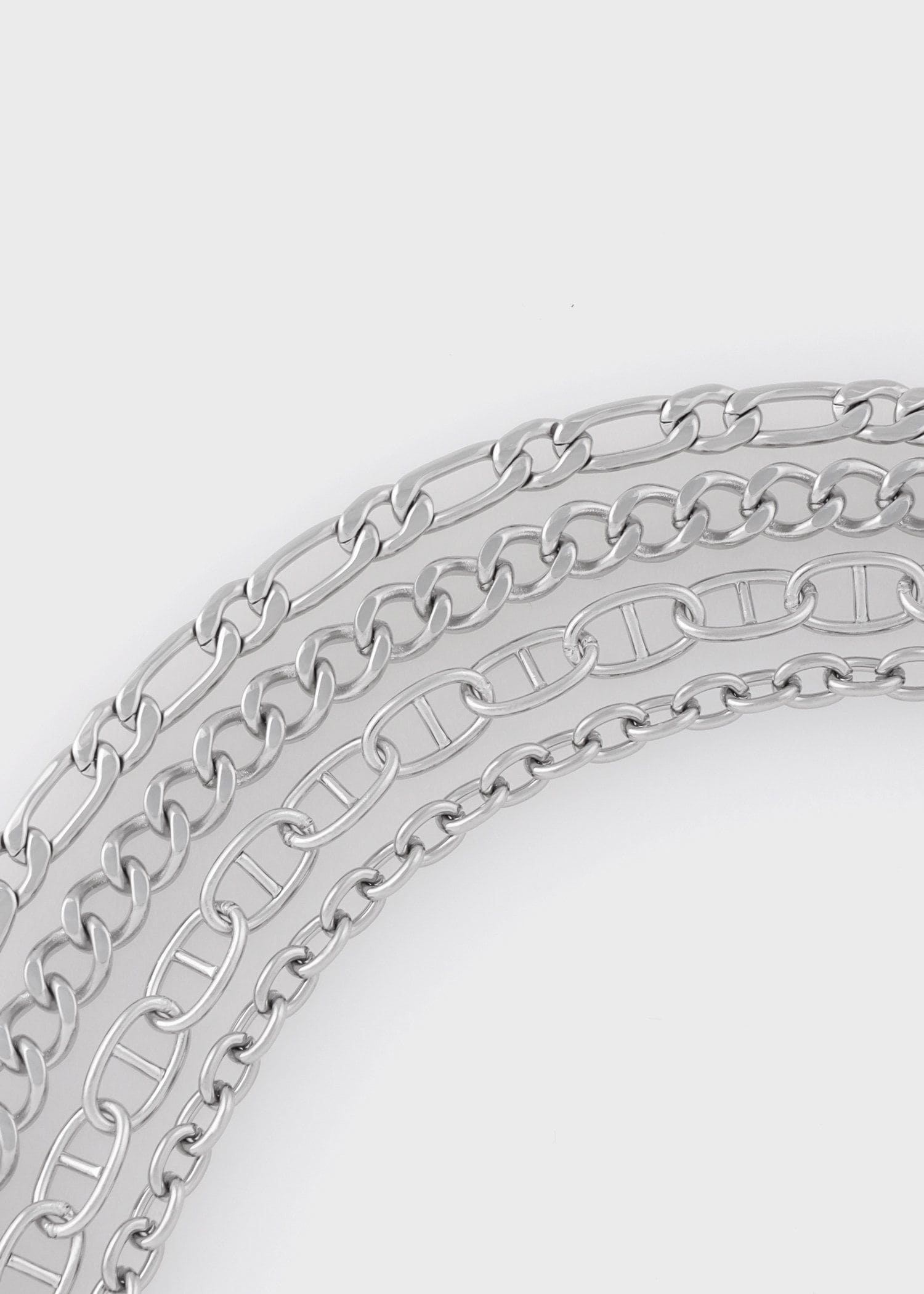 "Layered Mixed Chain" ブレスレット
