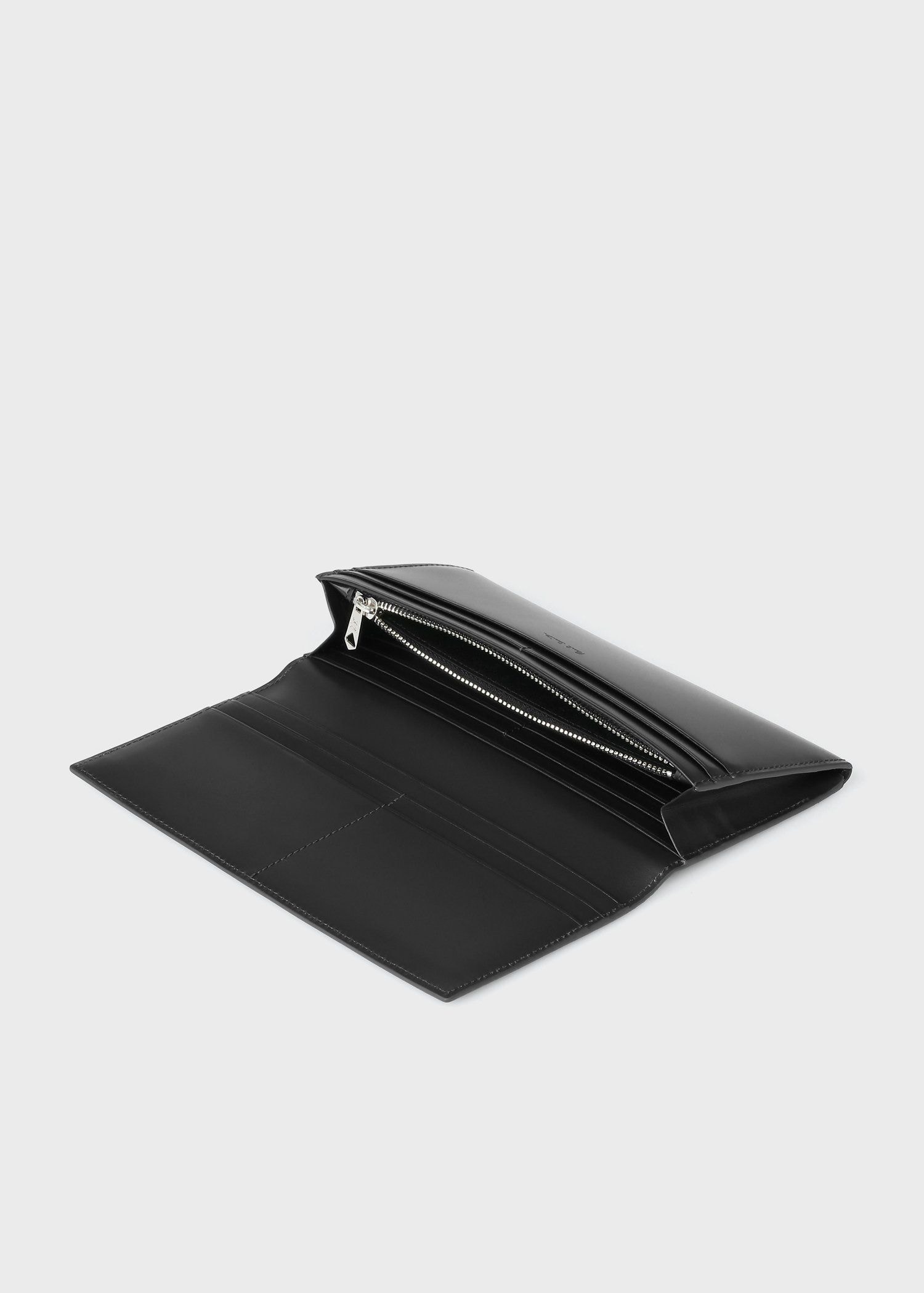 マーケトリー ブライトストライプ ラビット 長財布（ブラック