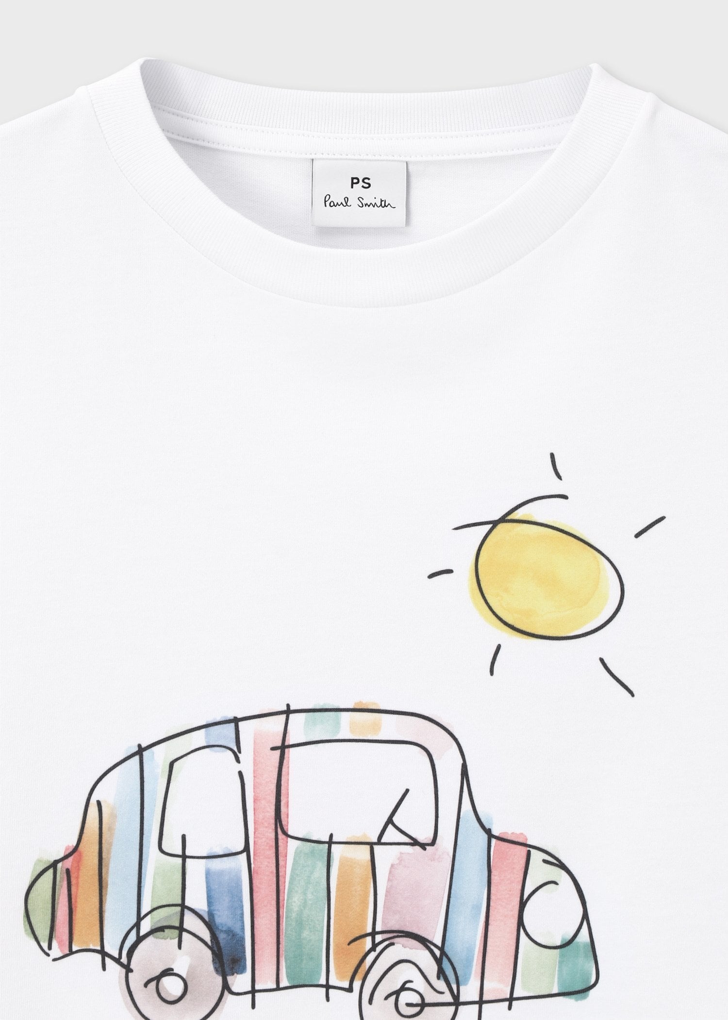 ウィメンズ Drawn by Paul "Striped Car" Tシャツ